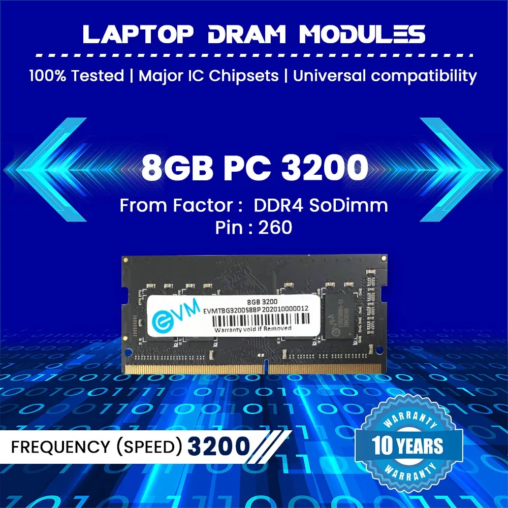 EVM Laptop Ram 8GB DDR4 3200Mhz view 3